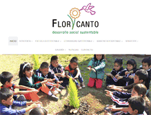 Tablet Screenshot of fundacionflorycanto.org